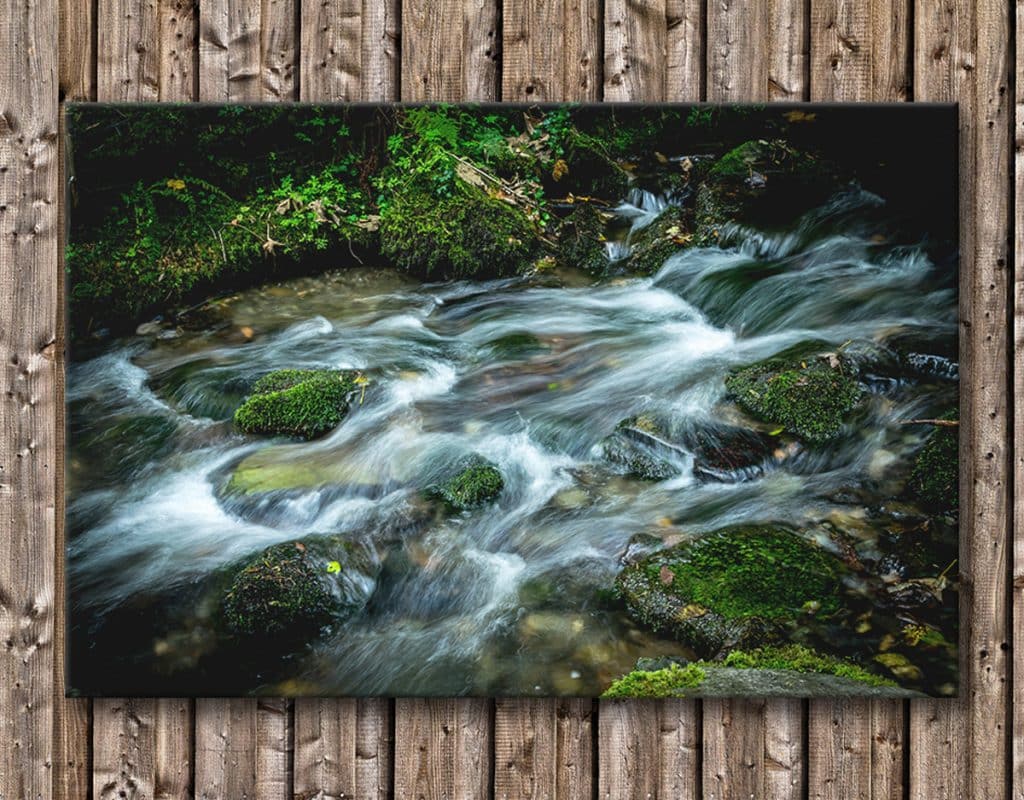 Waterfall Cornwall long exposure canvas