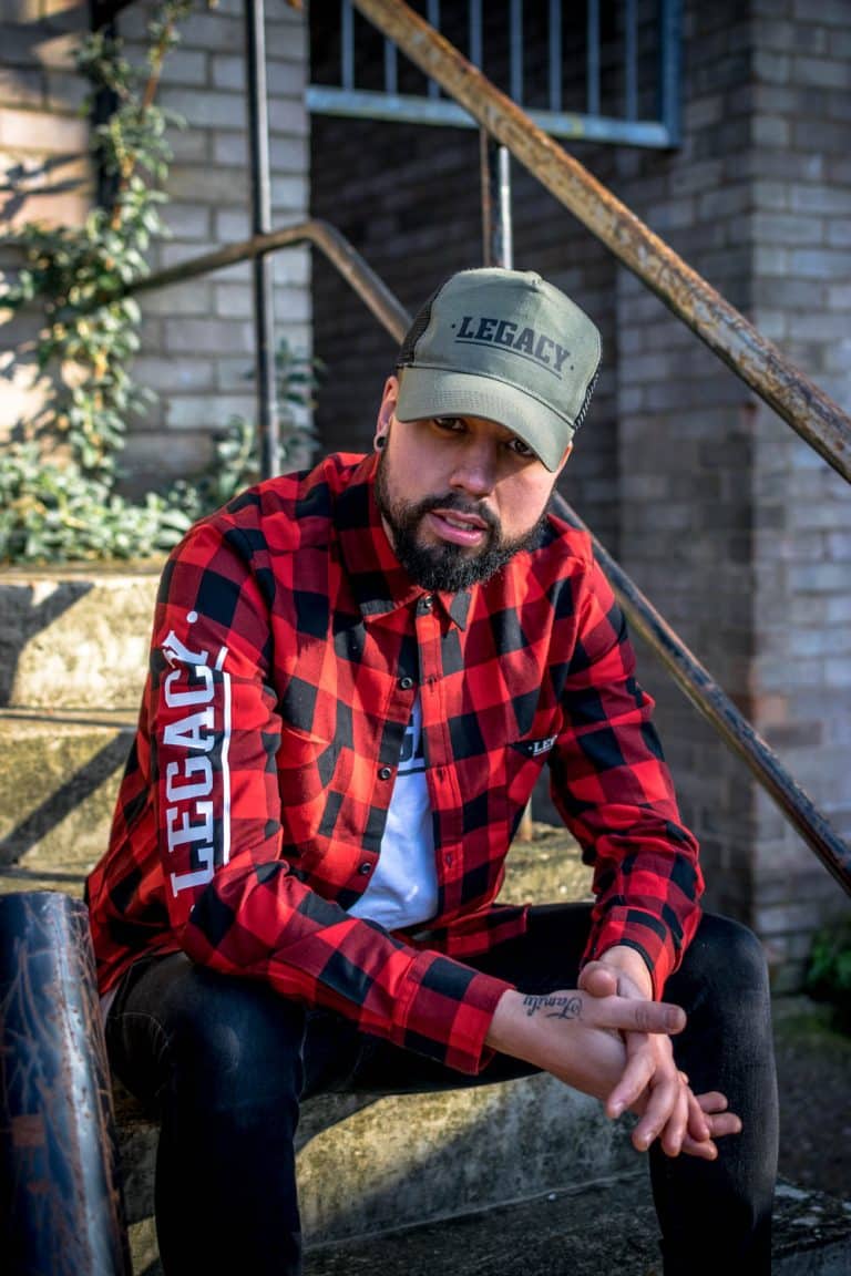 Red and black shirt from Legacy Streetwear fashion
