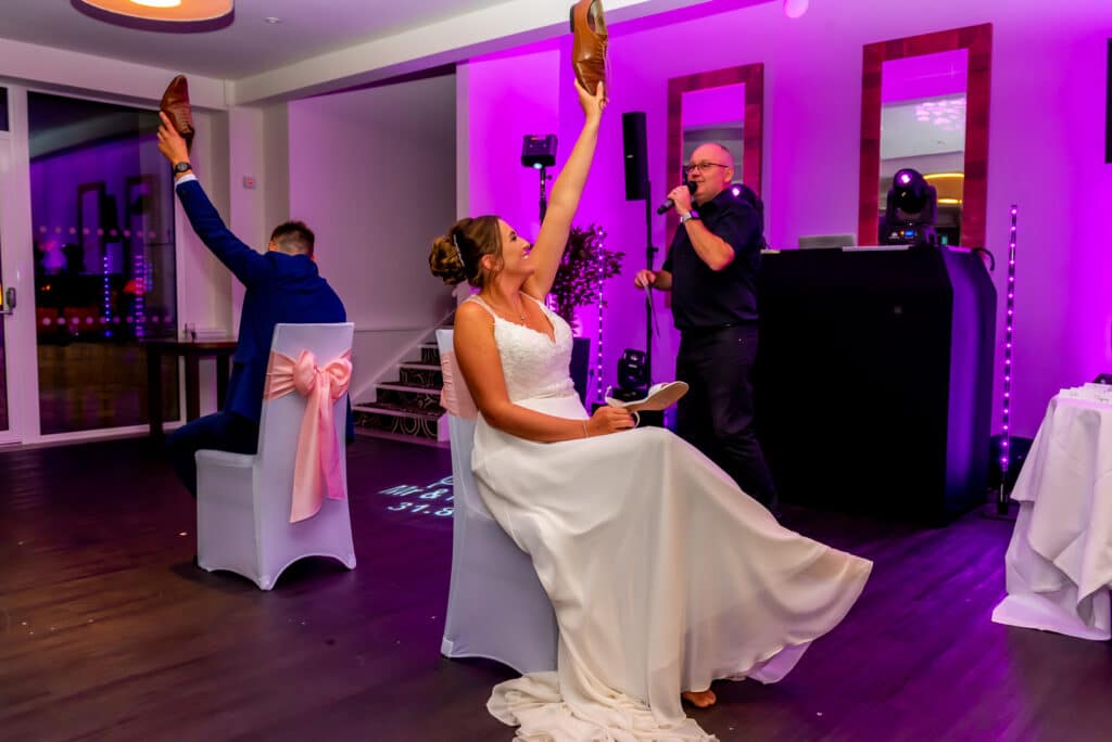 Evening Reception Games wedding photography