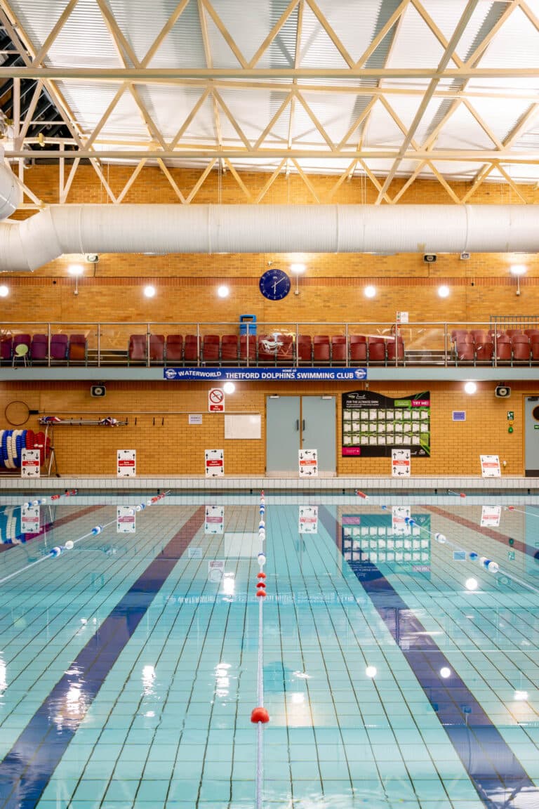 Thetford Sports Centre, Interior pool photograph
