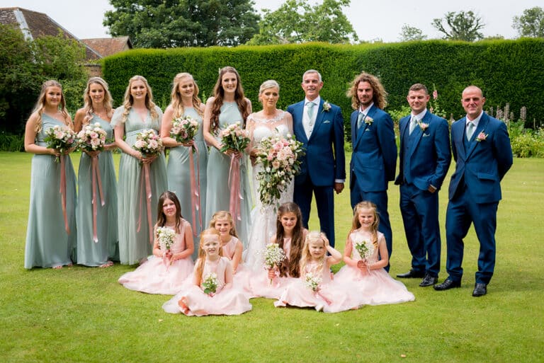 Hintlesham Hall Wedding Suffolk group photo