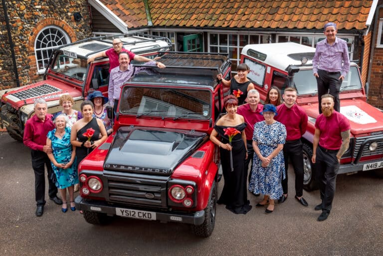 Bury St Edmunds Land Rover Wedding