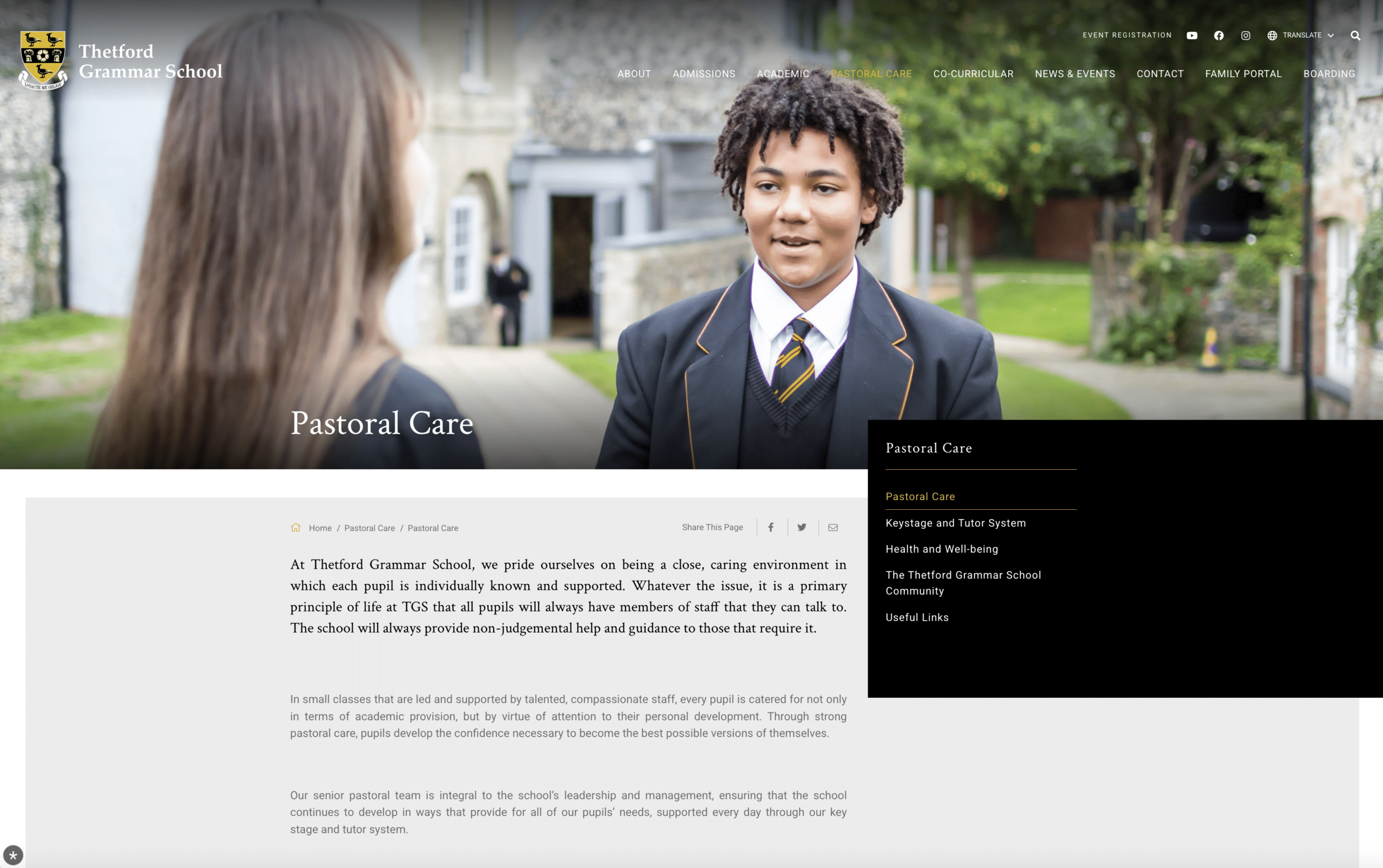 Thetford Grammar School Marketing Photography usage 2026