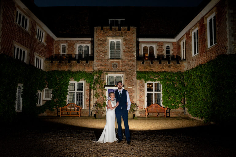 Hockwold Hall Wedding Photograph of the bride and groom